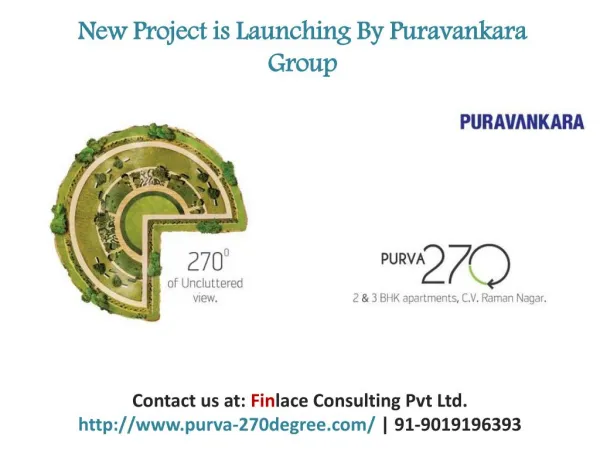 Purva 270 Degree, Price List , CV Raman Nagar, Bangalore