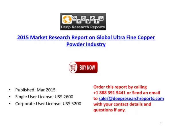 Global Ultra Fine Copper Powder Industry Key Distributors St