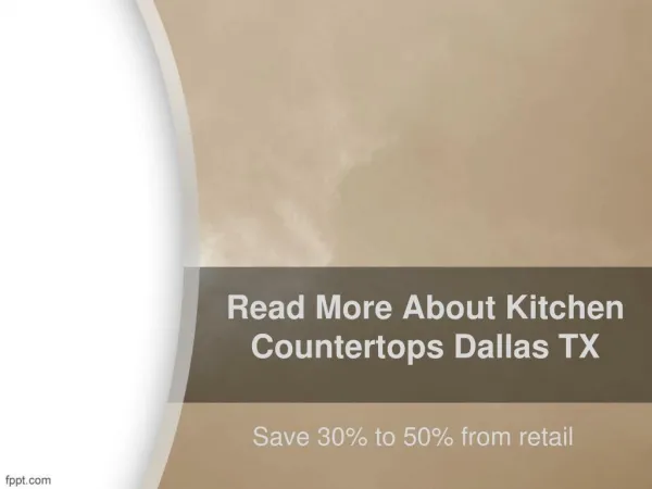 Kitchen Countertops Dallas TX