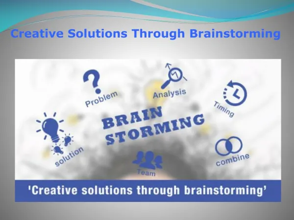 Using the correct brainstorming methods
