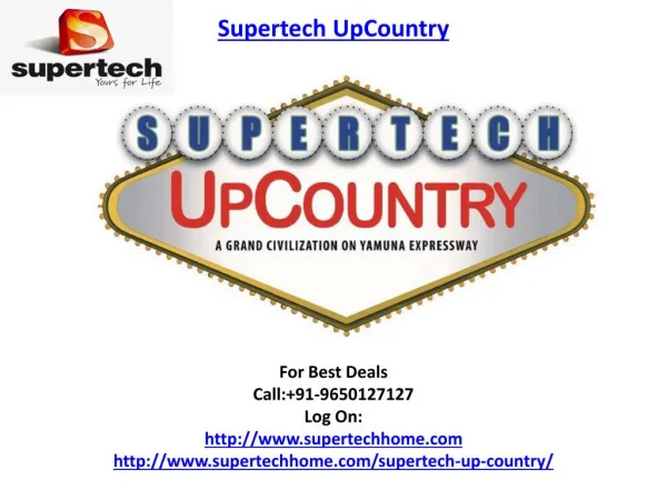 Supertech UpCountry Housing Project