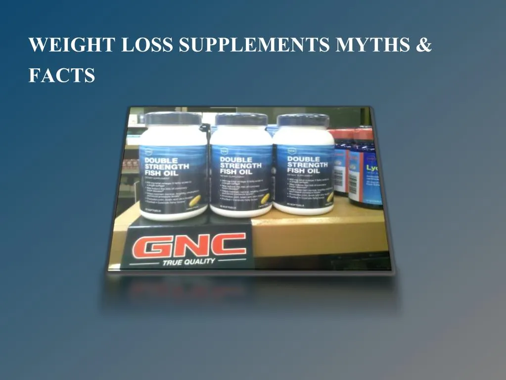 weight loss supplements myths facts