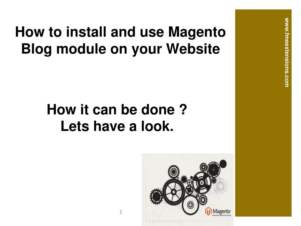 how to install and use magento blog module on your website