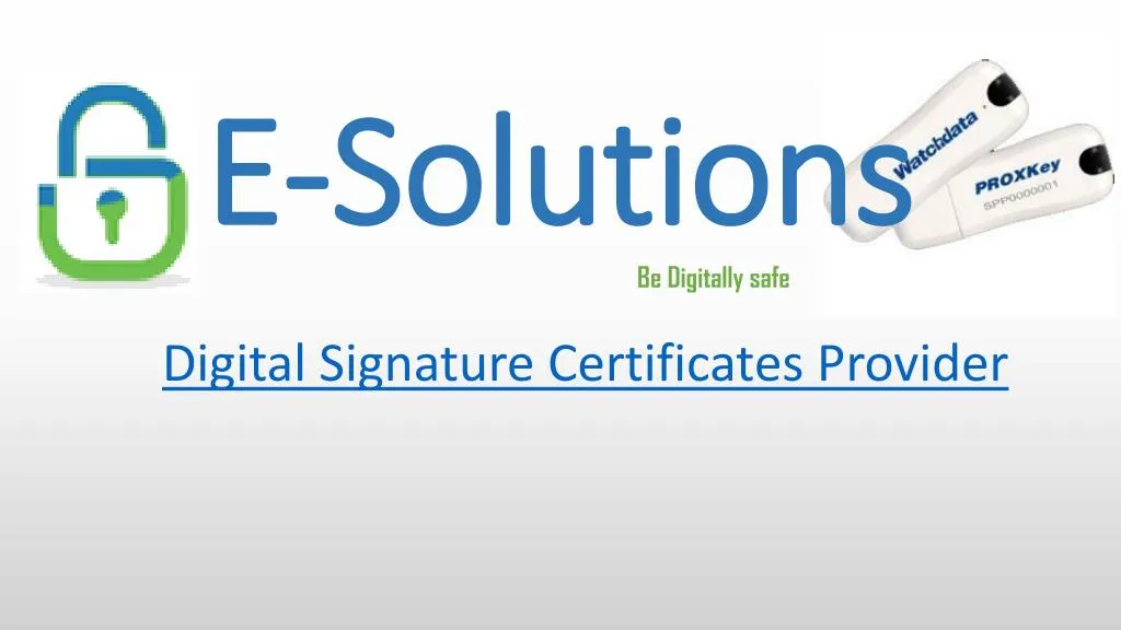 digital signature certificates provider