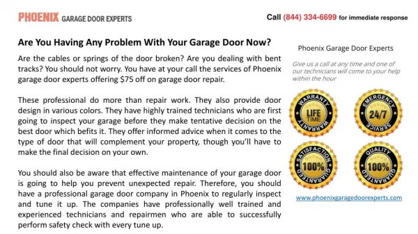 Are You Having Any Problem With Your Garage Door Now