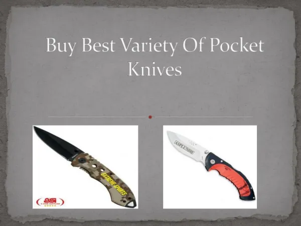 Buy Best Variety Of Pocket Knives