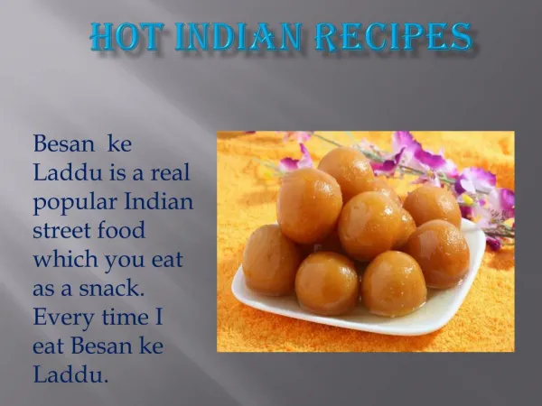 Besan ke Laddu - Hot Indian Recipes