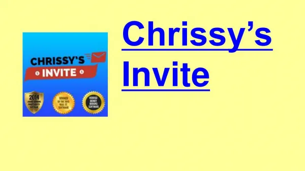 Chrissy’s Invite