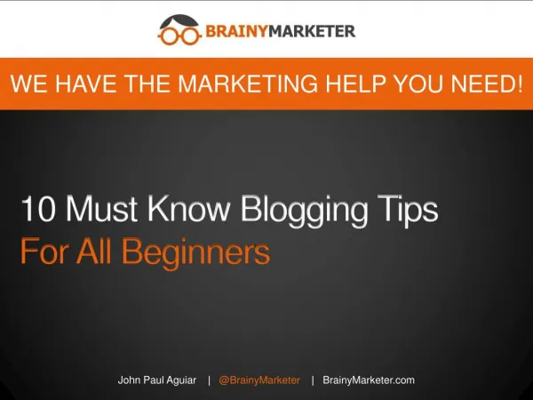 Top 10 Blogging Tips for Beginners