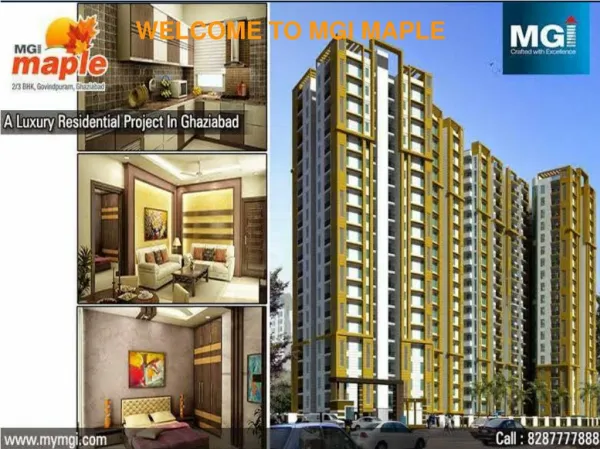 MGI MAPLE Best Apartments In Ghaziabad