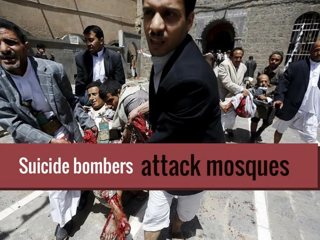 suicide bombers attack mosques