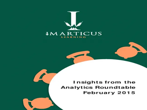 Insights from Imarticus Analytics Roundtable February 2015