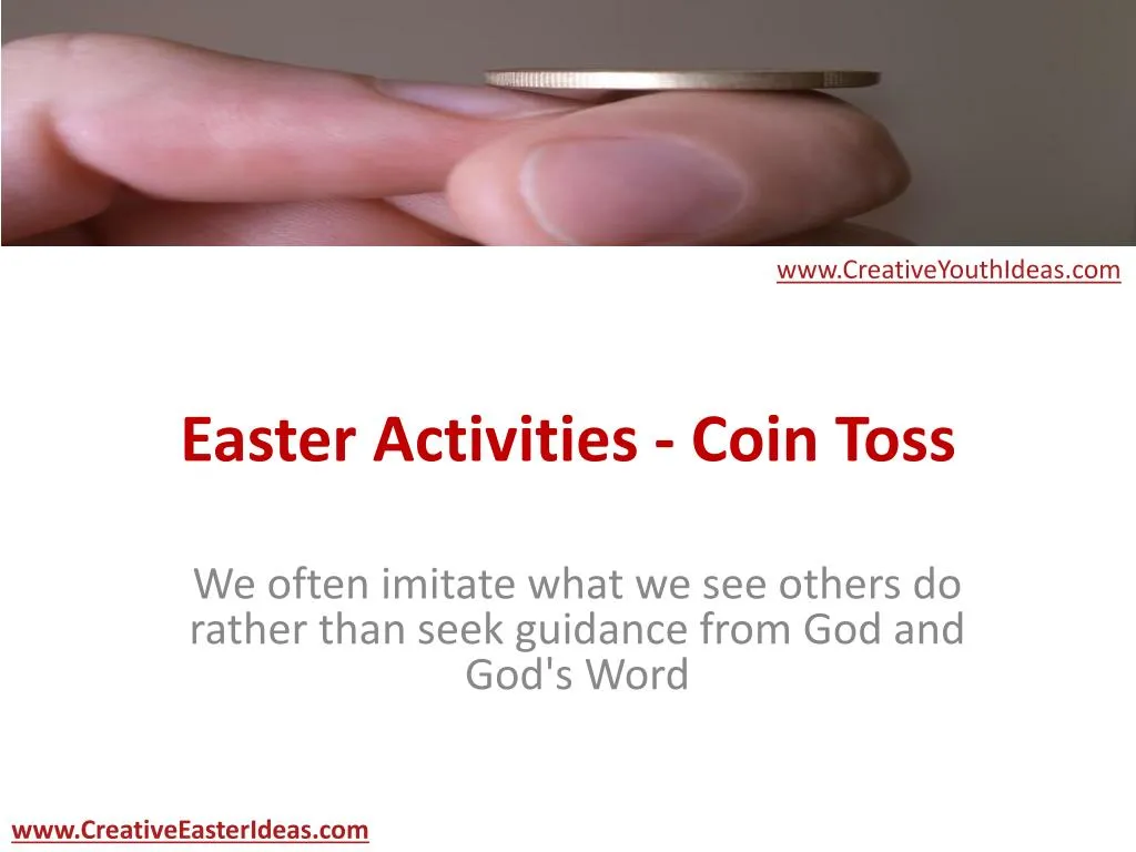easter activities coin toss
