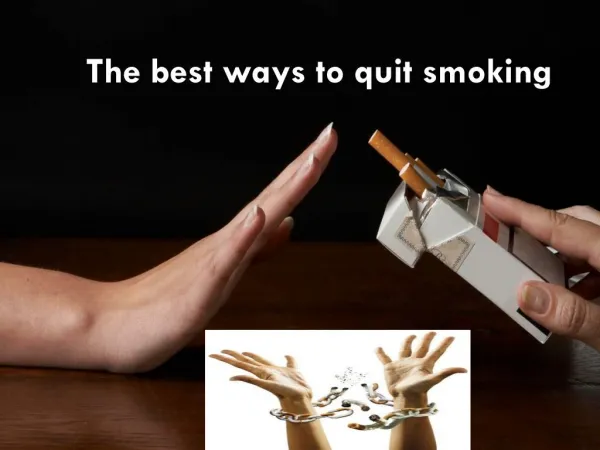 The best ways to quit smoking
