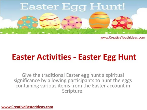 Easter Activities - Easter Egg Hunt
