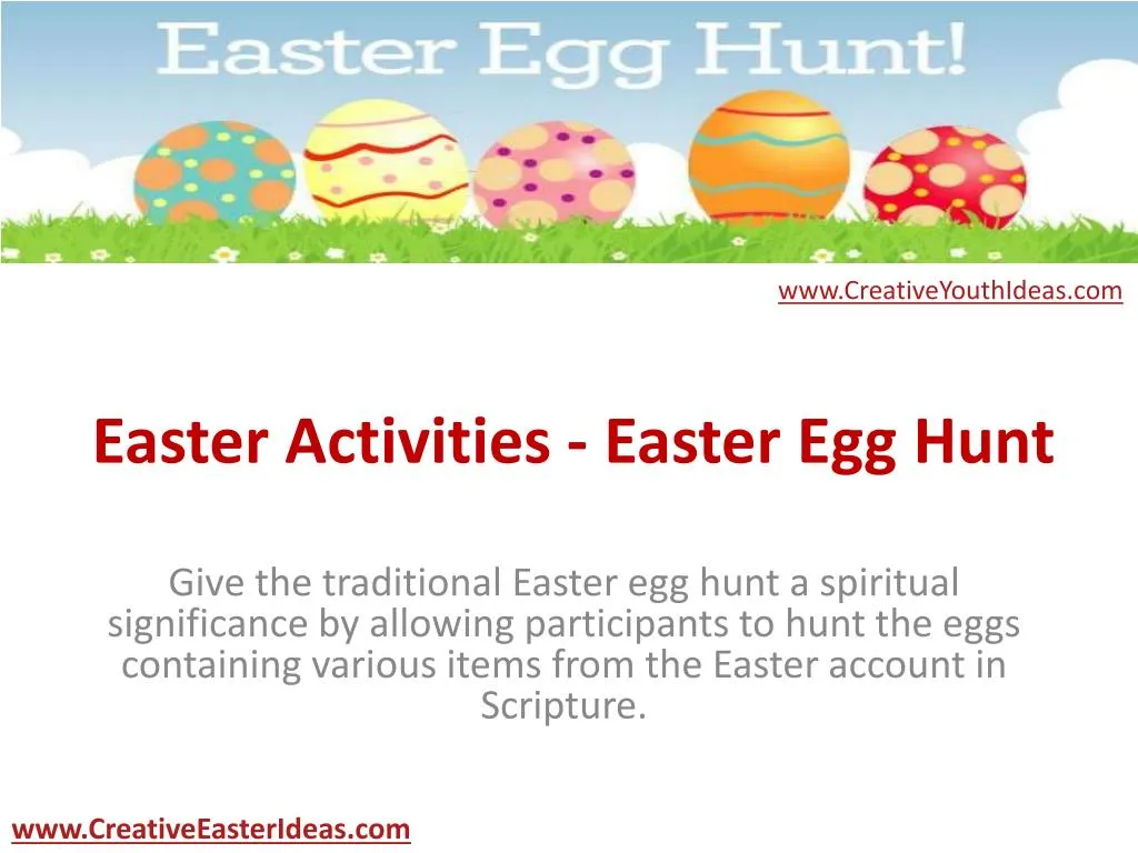 easter activities easter egg hunt