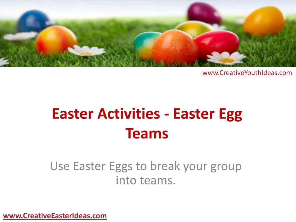 easter activities easter egg teams