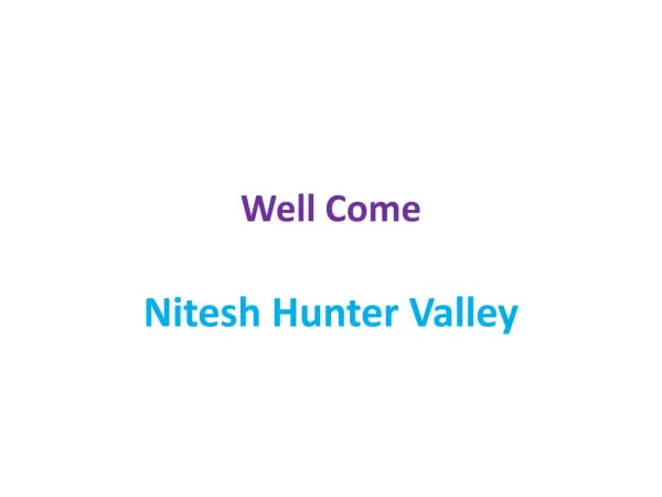 Nitesh Hunter Valley