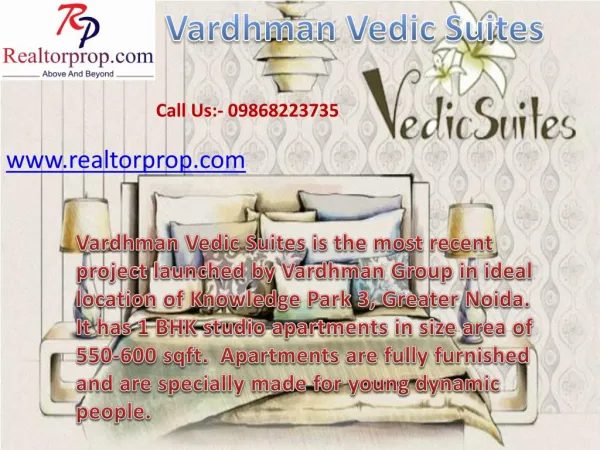 Vardhman Vedic Suites 1 BHK Flats