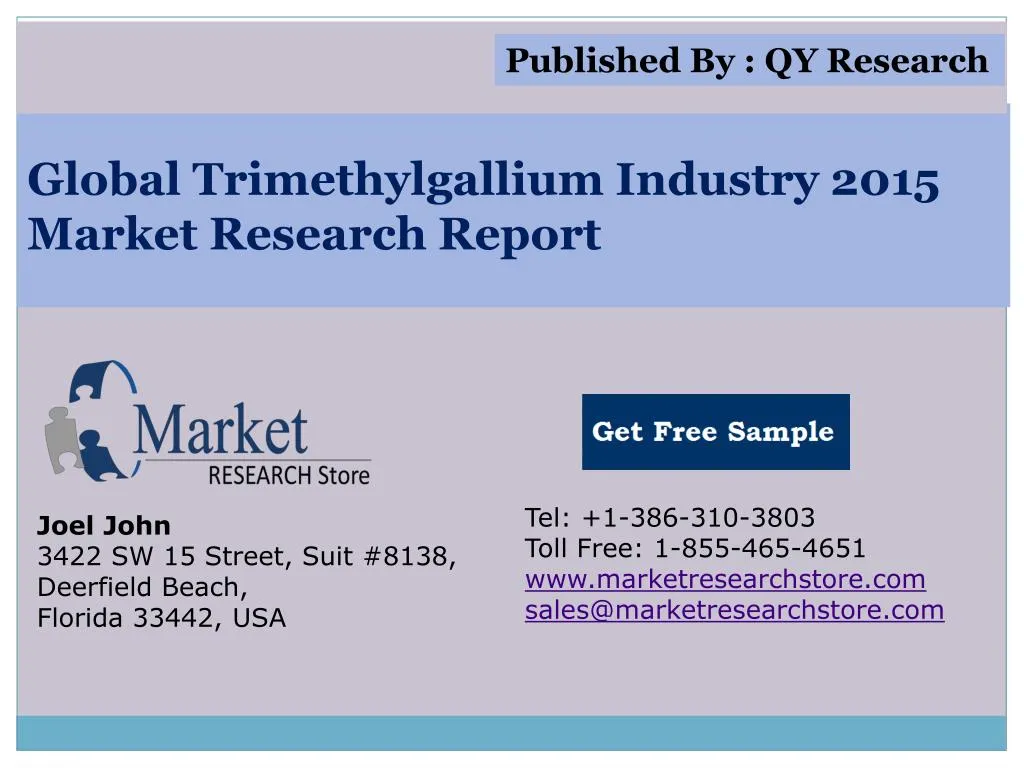 global trimethylgallium industry 2015 market research report
