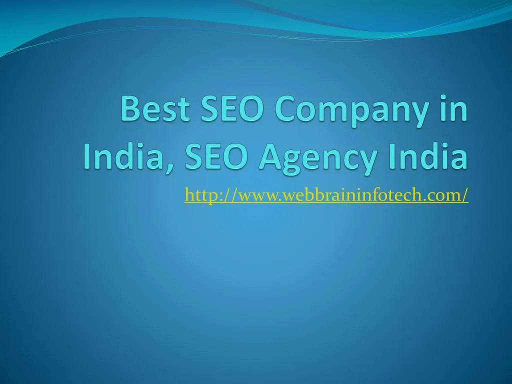 best seo company in india seo agency india