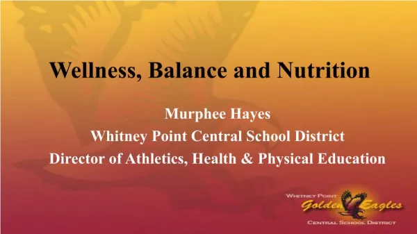 Wellness, Balance & Nutrition (2015)