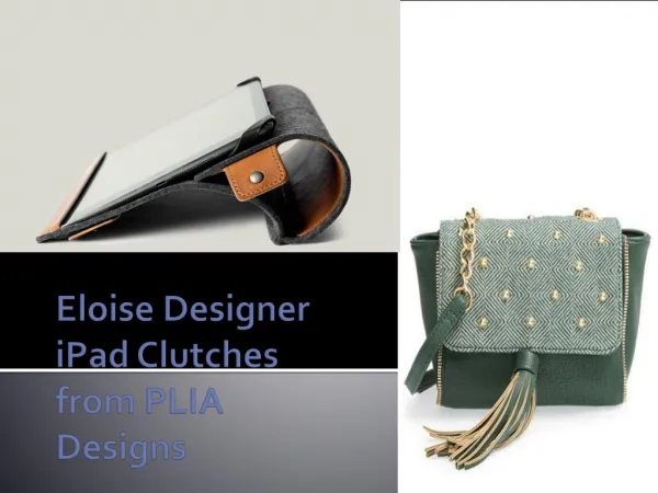 Eloise Designer iPad Clutches from PLIA Designs