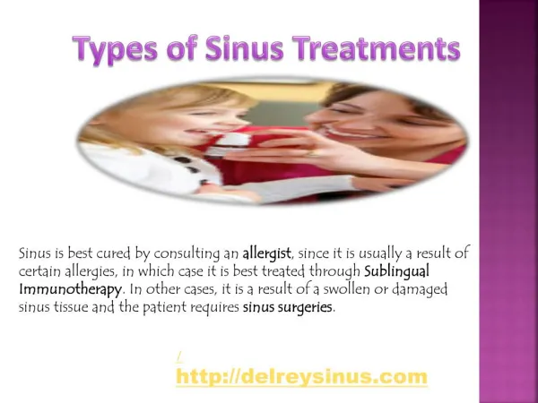 Types of Sinus Treatments