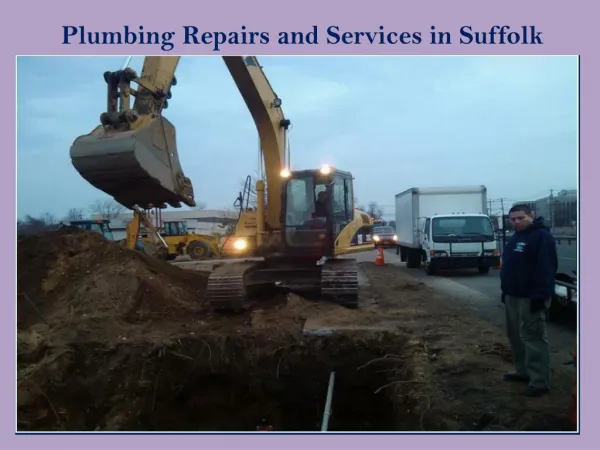 Plumbing Repairs and Services in Suffolk