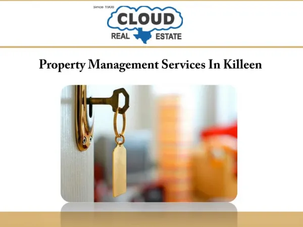 Property Management Services In Killeen