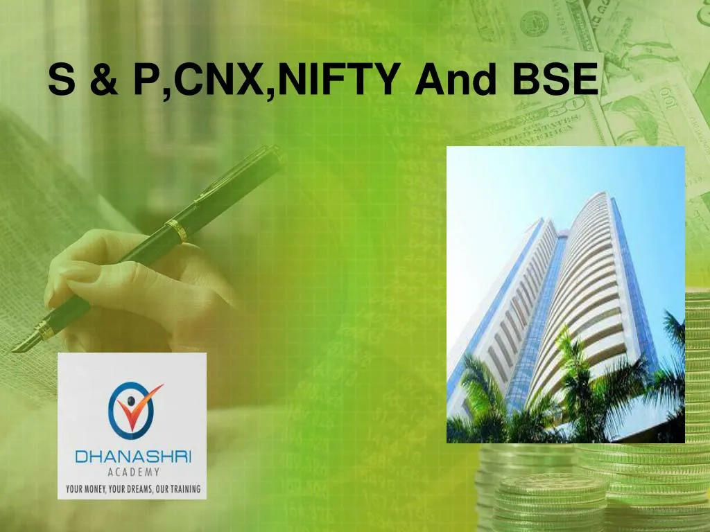 s p cnx nifty and bse