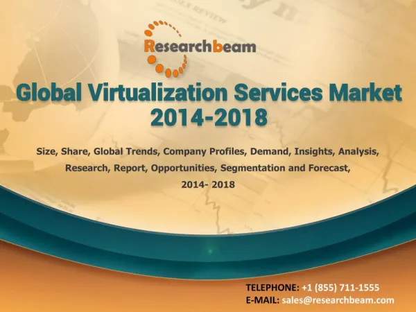 Global Virtualization Services Market 2014-2018