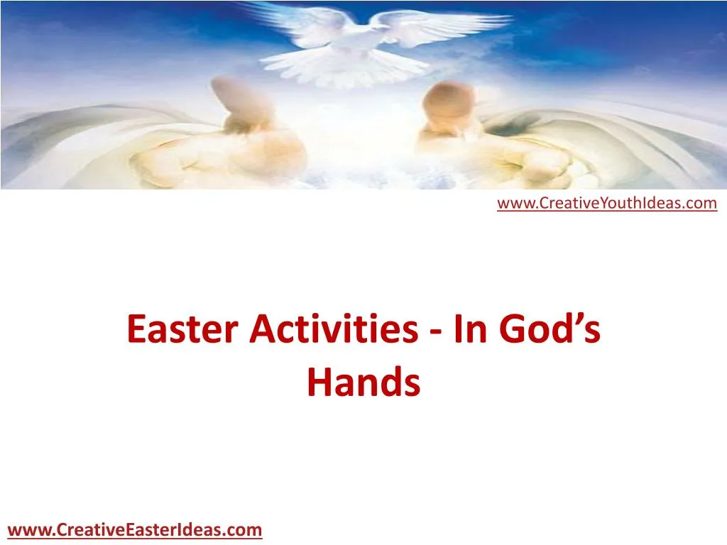 easter activities in god s hands