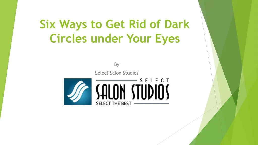 six ways to get rid of dark circles under your eyes