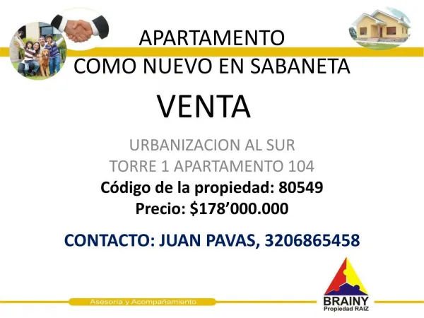 apartamento como nuevo en sabaneta