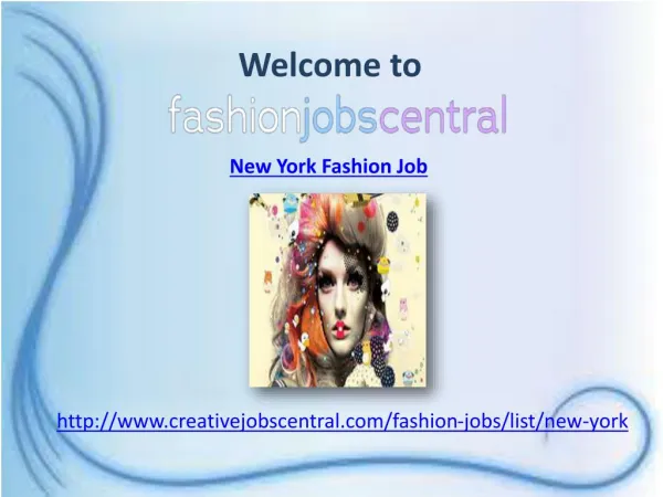 New York Fashion Jobs