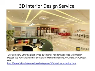 3D Interior Design - slide 1