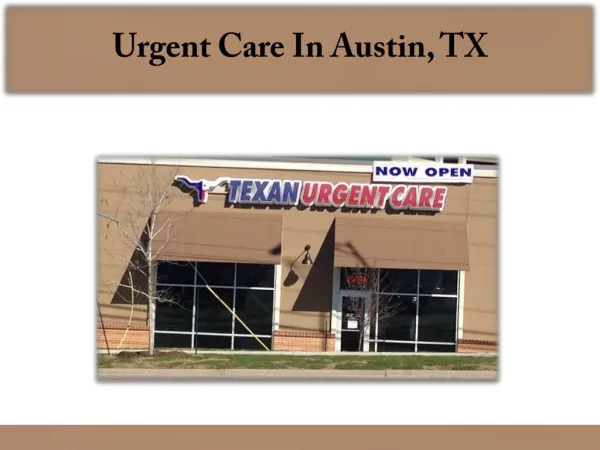 Urgent Care In Austin, TX