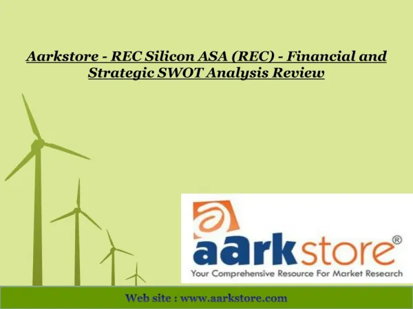 Aarkstore - REC Silicon ASA (REC) - Financial and Strategic