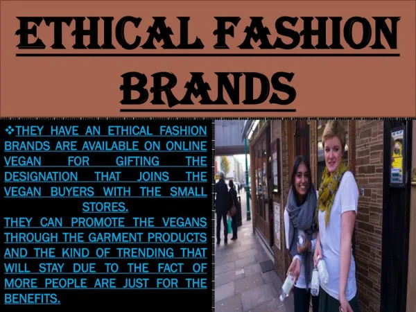 Ethical Fashion Brands