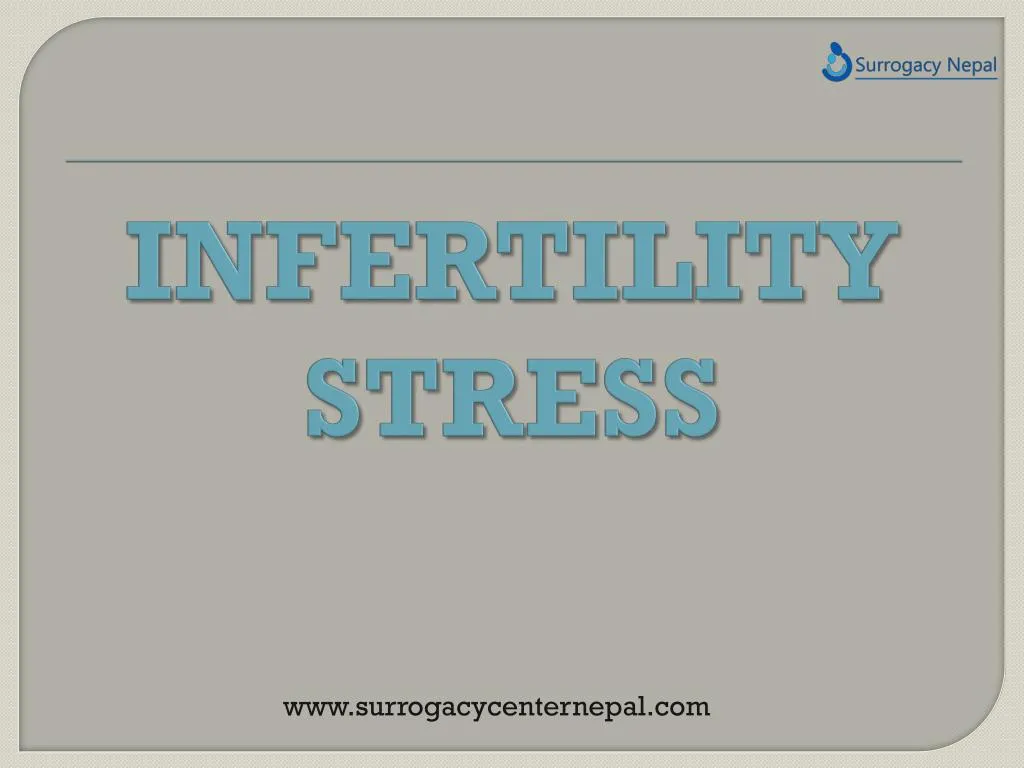infertility stress