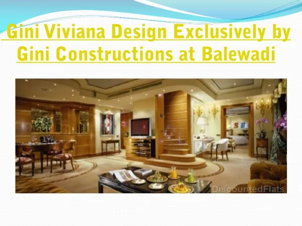 Flats in Kharadi by Gini Constructions Named as Gini Viviana