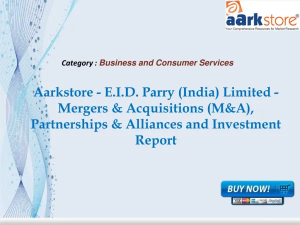 Aarkstore - E.I.D. Parry (India) Limited