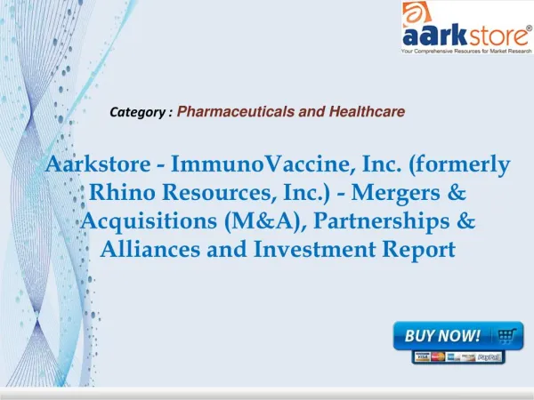 Aarkstore - ImmunoVaccine, Inc.