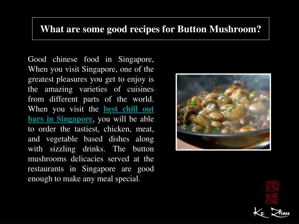 what are some good recipes for button mushroom