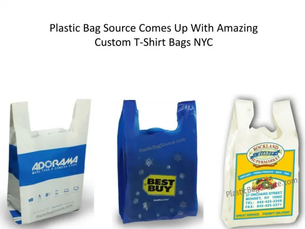 Plastic Bag Source Comes Up With Amazing Custom T-Shirt Bags