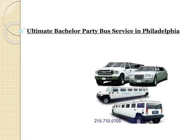 Ultimate Bachelor Party Bus Service in Philadelphia