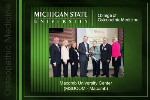 Macomb University Center MSUCOM - Macomb