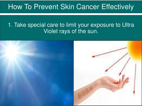 How To Prevent Skin Cancer Effectively