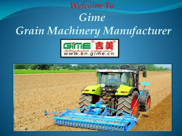 World Leading Agricultural Machinery Manufacturer